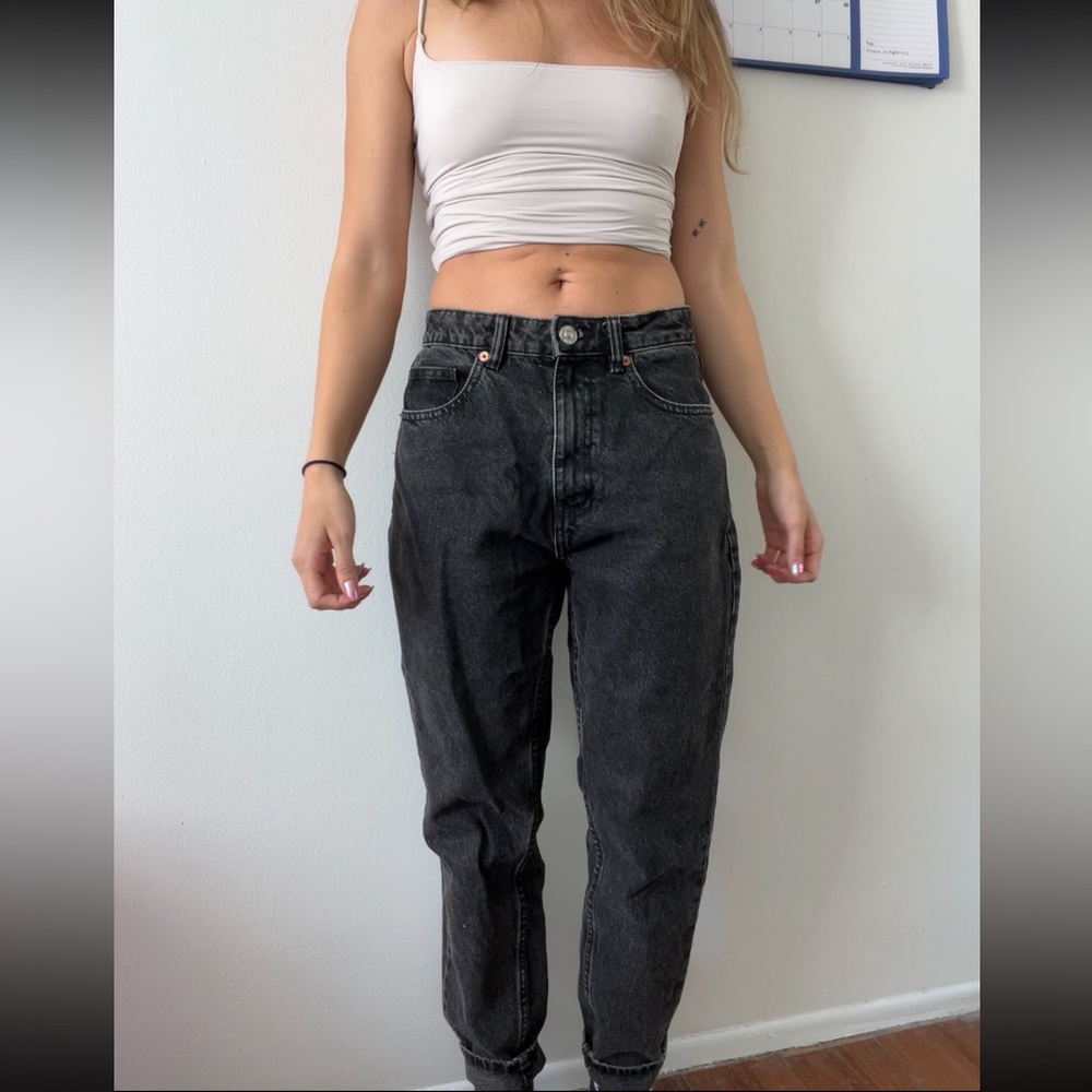 Zara Black Boyfriend Jeans for Women